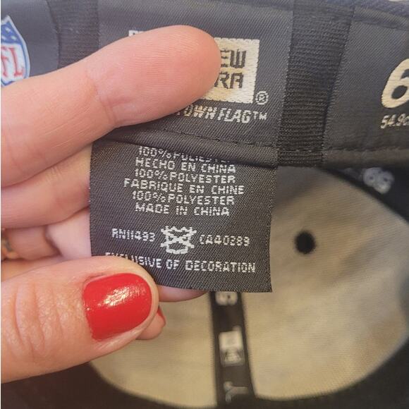 Chicago Bears NFL "GSH" Navy Fitted Hat New Era 59FIFTY Size 6 7/8 EUC - Picture 8 of 8